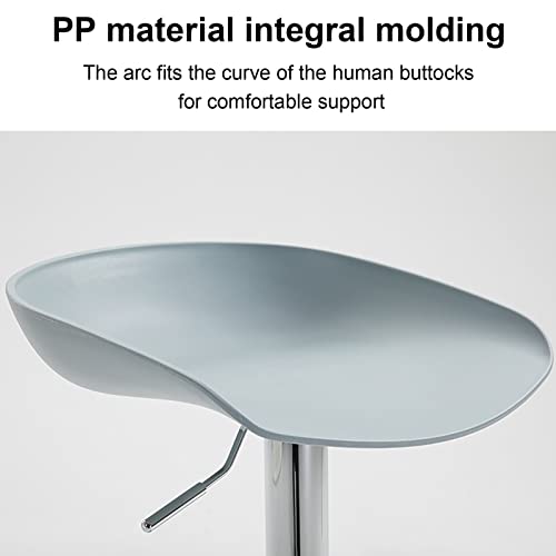 Tabouret de bar gris réglable et chaise de cuisine ergonomique - 5