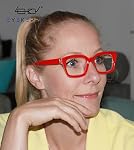 Eyekepper Reading Glasses, Readers for Women, 2.00 Square Red | Ladies Reader Eyeglasses, Stylish Womens Cheaters with Spring Hinges, Unbreakable Scratch Resistant.