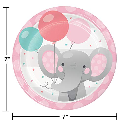 Creative Converting Enchanting Elephants Girl Dessert Plates, 8 Ct #TOP1