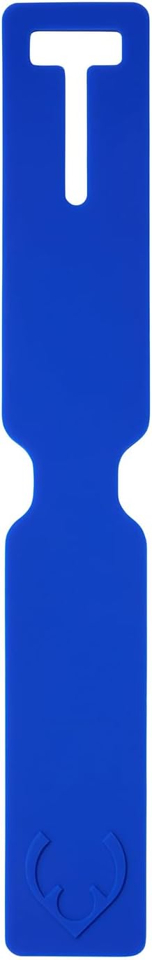 ANTLER Luggage Tags - Durable Rubber, for Suitcases & Travel Bags, Assorted Colors, Easy ID & Personalization, Fits Most Suitcases - 1.5 x 10.5 in - Cobalt Blue