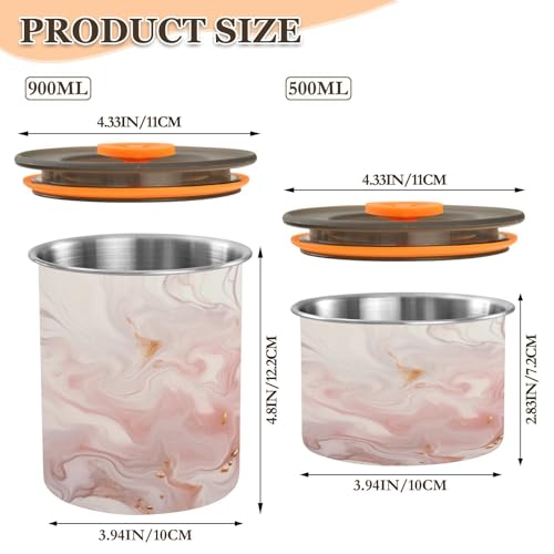 Envase hermético para café de acero inoxidable 17oz miniatura 2