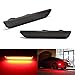 iJDMTOY Smoked Lens Red Full LED Rear Side Marker Light Kit Compatible With Ford 2010-14 Mustang, Powered by 45-SMD LED, Replace OEM Back Sidemarker Lamps