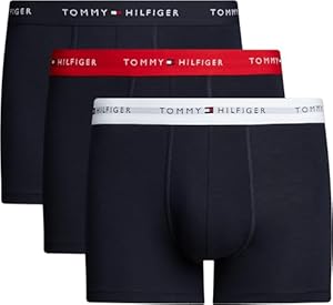 Tommy Hilfiger Herren 3p Wb Um0um02763 Trunk, Weiß (Primary Red/White/Desert Sky), L EU