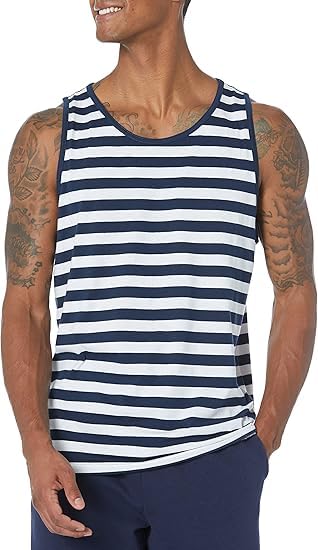 Image of Amazon Essentials Men's Regular-Fit Sleeveless Tank Tops
