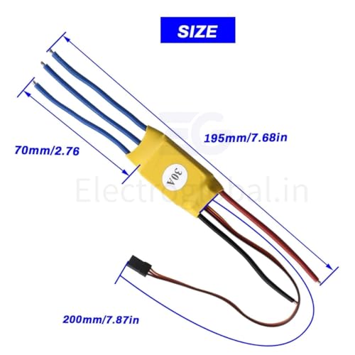 Image of Brushless Motor Speed Controller | High-Speed 30A ESC for DC Brushless Motors