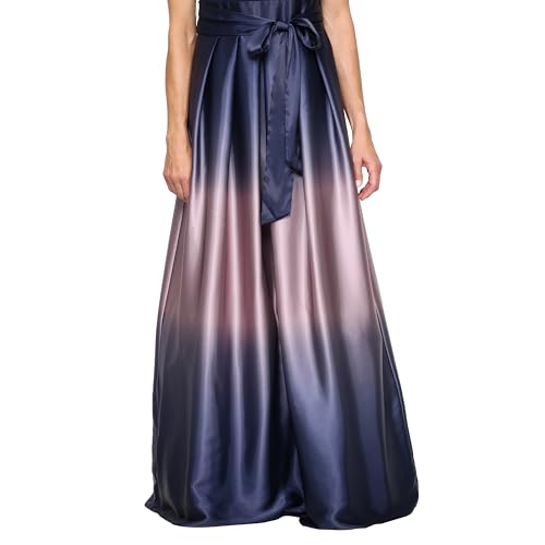 Image of S.L. Fashions Women's Sleeveless Long Satin Mother of The Bride Dress with Pockets, Formal Party Gown