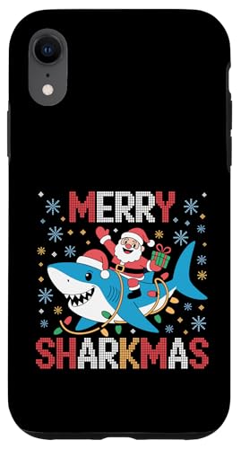 Merry Sharkmas AO[Z[^[ T^ CfBO V[N Cgt X}zP[X iPhone XR p