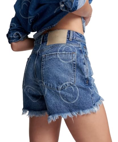 One Teaspoon All Smiles Legend HIGH Waist MOM FIT Short (as1, Numeric, Numeric_26, Regular, Regular)