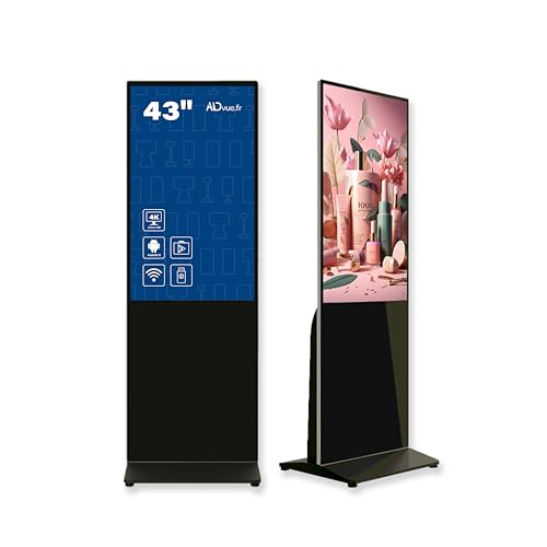 ADVUE Totem Publicitaire Multimédia Tactile Écran 43