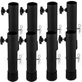 Construction robuste : ces rallonges de pieds de meubles de 20 cm de long sont fabriquées en acier épais robuste, assurant un soutien fiable sans se plier ou se déformer. Idéal pour l'intérieur et l'extérieur, le loquet renforcé et la goupille de verrouillage empêchent les tremblements et les rayures au sol, offrant une stabilité durable à vos meubles.