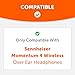 WC Freeze Momentum 4 - Cooling Gel Earpads for Sennheiser Momentum 4 Wireless & HDB 630 Headphones by Wicked Cushions - Boost Comfort, Thickness, & Sound Isolation for Epic Listening | Black
