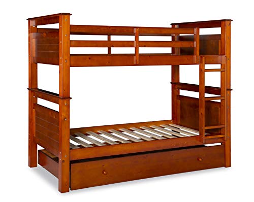 Linon Casey Walnut Bed Bunk, Twin