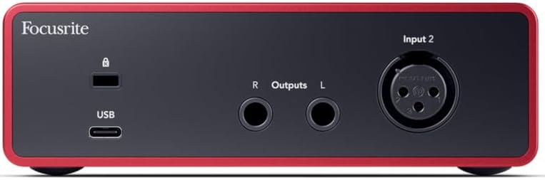 Focusrite Scarlett Solo 4th Gen USB Audio Interface, for the Guitarist, Vocalist, or Producer — High-Fidelity, Studio Quality Recording, and All the Software You Need to Record