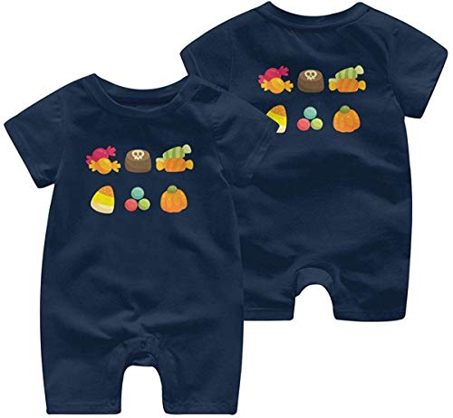 Mono Mameluco del bebé bebé Infantil de algodón de azúcar de Halloween Ropa de bebé de Manga Corta