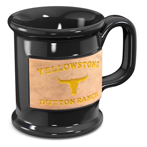 Taza de cerámica artesanal Old Southern Brass 16 onzas miniatura 3