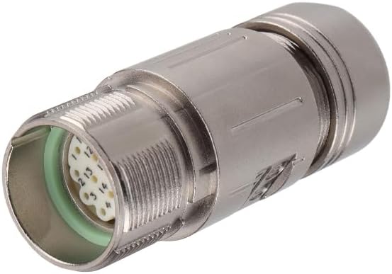 M623 Male Female Plug 12 19 Hole 17 Core 6 Pin 8PIN ClockwiseCounterclockwise Servo Motor Coding Dysprosium Aviation Connector - (curved male socket, Pins: 9Pin(1 big pin), Insert Type: E(Clockwise))