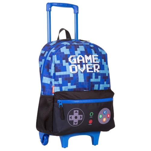 Mochila Infantil Rodinha Game Grande Com Alças Sestini