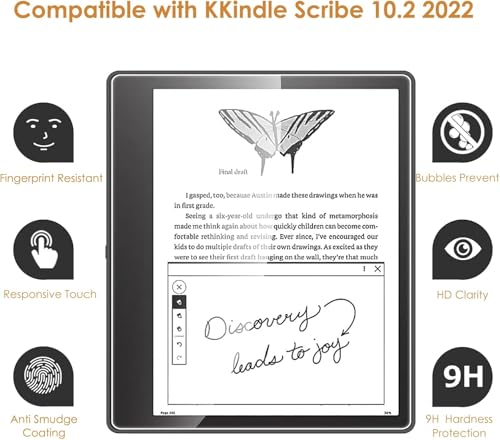 Image of VERTUS Premium Tempered Glass Screen Protector for Kindle Scribe 10.2 inch (2024 /2022 Released)
