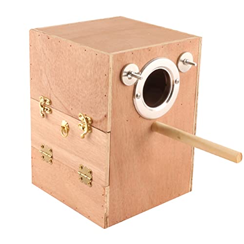 iplusmile Vogel Accessoire 40 STKS Papegaai Nest Box Accessoires Anti- bijt Ring Vlinder Scharnier Lock met Schroef - Afbeelding 3