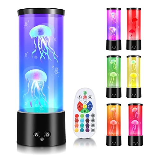 GBKDQQ Quallenlampe LED Mit 17 Farben & Bluetooth - Magisches Stimmungslicht Für Zuhause