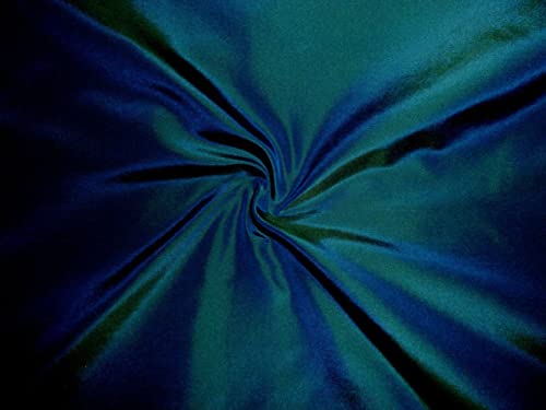 Soie Dupion bleu noir pour confectionner une robe de cocktail vert rouge-gorge