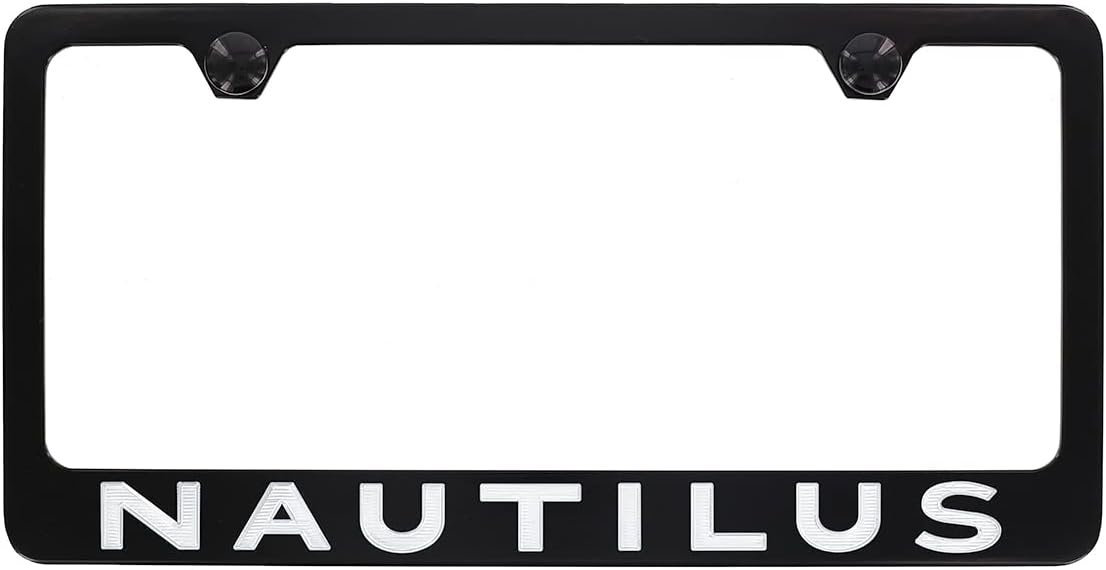 Lincoln Nautilus Black Finish Metal License Frame Holder