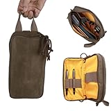 Canvas Pouch,Multipurpose Tactical Mini Tool Bag,Heavy Duty Canvas EDC Bag for Men Waterproof Tool Bag,Can Store Your Pen,Pencil,Paint Brushes And Pocket Knife For Admin Pouch,Work Bag
