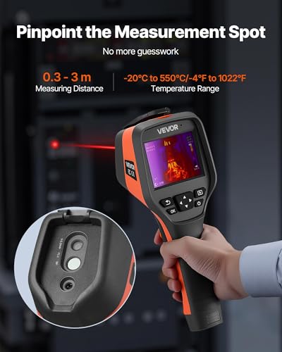 Image of 2025 AI-Powered Thermal Imager Pro,Thermal Imaging Camera with 256x192 IR Resolution & 2MP Visual Camera, 25Hz, 3.5 inch Touch Screen, -4F to 1022F, WiFi