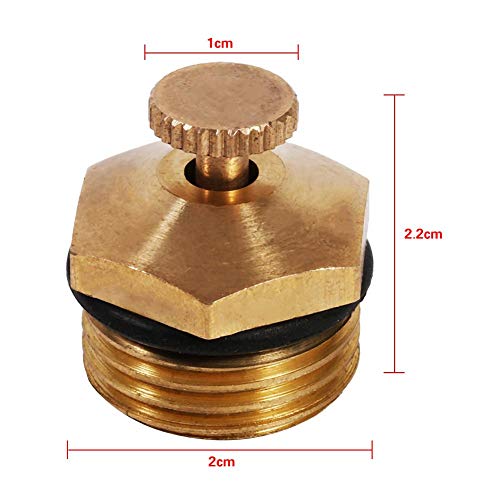 5Pcs Messing Sprinkler Adjustable Centrifugal Atomizing Nozzle Brass Micro Jet Agricultural Spray Tool for Garden Agricultural Irrigation 1/2