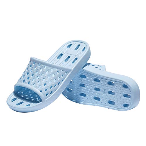 Image of WOTTE Shower Sandals Women Quick Drying Bath Slippers Non Slip Dorm Shoes