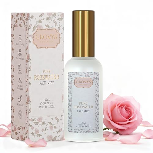 Rose Water Face Mist | Pure Gulab Jal Spray for Hydrated & Glowing Skin | Premium Toner and Gentle C...