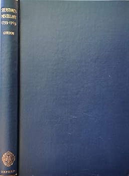 Hardcover Shenstone's Miscellany 1759-1763 Book