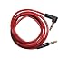 Ledhill 3.5-mm TRRS (Stereo-Plus-Mic) Full Conductor Stereo Audio Cable (Red - M/M L Style (Gold-plated))