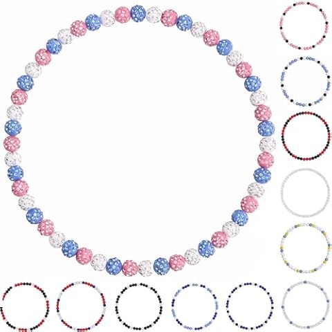 Jewdreamer Baseball Ice Necklace - Baseball Beaded Necklace - Bling Baseball Necklace - Athlete Inspired Rhinestone Necklace Accessories Gift for Men Women Baseball Lovers 45F Cover