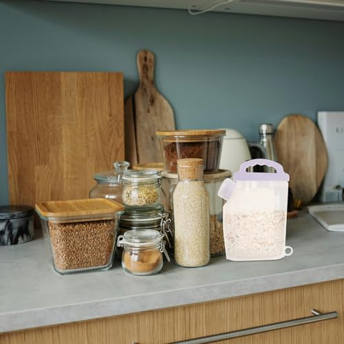 Bolsa de silicona reutilizable contra fugas de comida, 750ml apta para microondas 7
