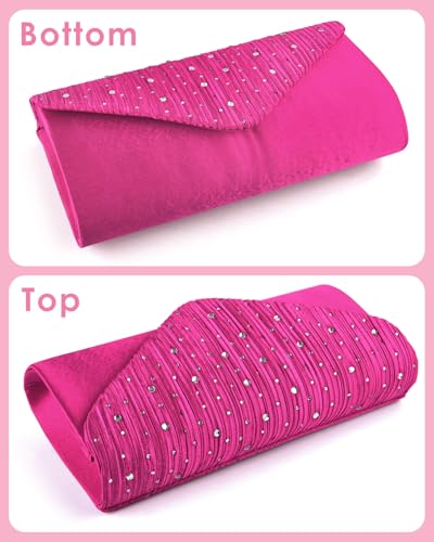 Image of TINDTOP Evening Clutch Purses for Women Handbags for Formal Wedding Party Cocktail Prom Crossbody Shoulder Envelope Bag | for Formal Wedding
