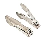 Nail Clippers for Thick Nails-Stainless Steel Nail Cutter with Catcher, No Splash Nail Clippers with...