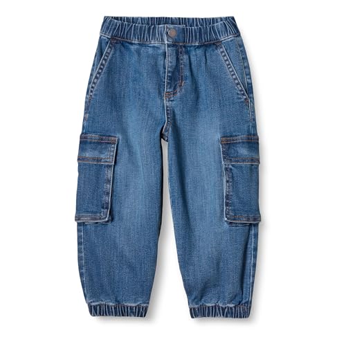 Amazon Essentials Jungen Cargojeans Aus Stretch-Denim, Indigo, 8 Jahre