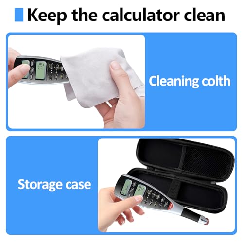Portable Case for Scale Master with Cleaning Cloth,Storage Box for Advanced Digital Plan Measure for Calculated Industries 6135 Scale MasterProXE,6025 Scale Master Pro&6335 Scale Master ProXE