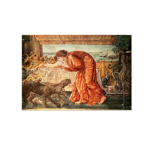 Reproduction de peintures à l'huile contre les murs vides Décoration Murale Toile 70x105cm