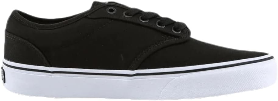 Vans Men's Mn Atwood Sneaker, Black Canvas Black White, 6 UK