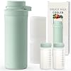22oz Breast Milk Cooler Bottle, Breastmilk Cooler | with 360° Cooling for 24 Hours, Portable Milk Chiller for Breastmilk with 2pcs Baby Bottles for Baby, BPA-Free