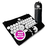 Bed of Nails Acupressure Travel Mat β Original Bon Acupressure Design with 8820 Precision Nails, 29 x 16 x 1", Black