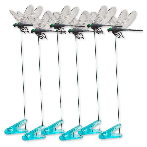 Lidengle Dragonfly Clips Black Dragon Fly Hat Clip Artificial Realistic