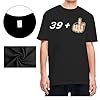 Mens T-Shirts Comfortable Breathable Summer Crew Neck Cotton T-Shirt for Men 40th Birthday Gift Tops, Size: S to 2XL(Black) #3
