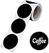 Pinsheng 120 Piezas Etiquetas de Pizarra, Pegatina de Pizarra Extraíbles de de Diámetro Redondas Negras Reutilizables Borrables para Tarros de Masón, Etiquetas de Vidrio, Decoración de Fiestas(5cm)
