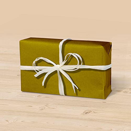 Clairefontaine 195775C - Un Rouleau Kraft Papier Vergé - Couleur : Or - Dimensions : 10x0,70m - 65g - Emballage Cadeaux, DIY, Artisanat - Image 5