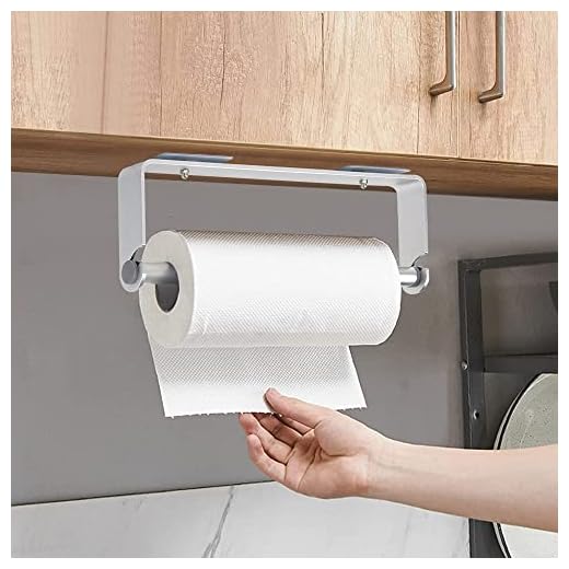 Portarrollos de Pared, Adhesivo Portarrollos de Cocina Soporte Rollo Papel Cocina - Aluminio, Sin Perforar, Astilla