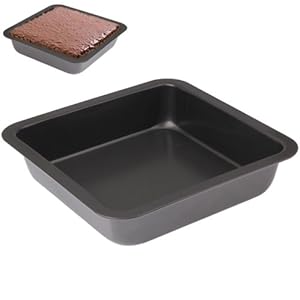 Generic Quadrate Non-Stick Pizza / Cake Pan Baking Cooking Oven Tray, Size: 22.5 (L) X 22.5 (W) X 4.6Cm (H)