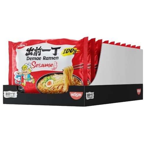 NISSIN Ramen Sesame Flavoured Instant Noodles 100 g (10-Pack)